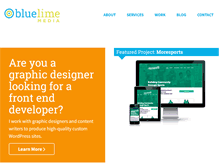 Tablet Screenshot of bluelimemedia.com